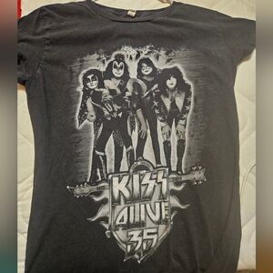 Women's Kiss Alive Rock Band Tee